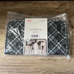 🆕 Lug Sleeper XL Brush Holder Plaid Grey New